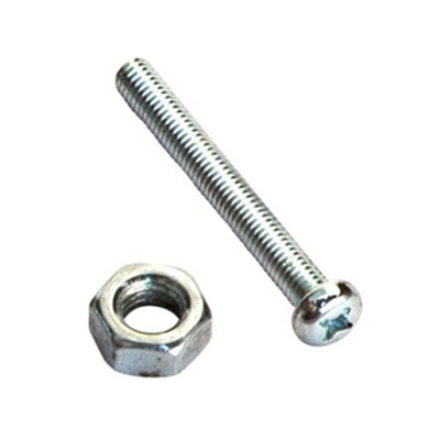 Champion M6 x 16mm Number Plate Screw & Nut - 50pk