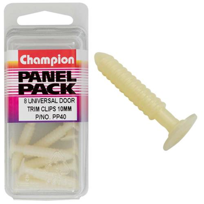 Champion Universal Door Trim Bush White 10mm -8pk****