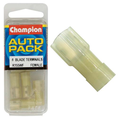 Champion Yellow Fully Insulated Blade Terminal-Female