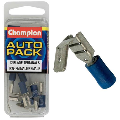 Champion Blue 2Way Blade Terminal-Male/Female
