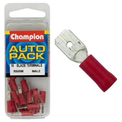 Champion Red Speaker Blade Terminal-Male