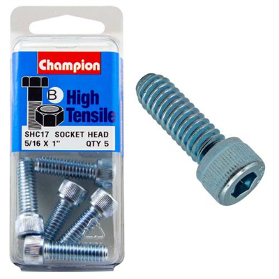 Champion Socket HD Set Screw 5/16in x 1 (B) - GR5