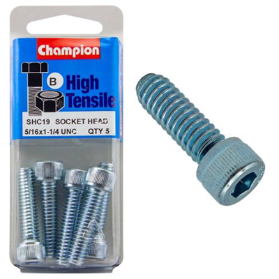 Champion Socket HD Set Screw 5/16in x 1-1/4in (B) - GR5