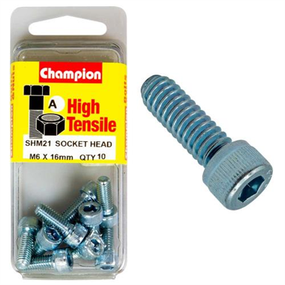 Champion Socket HD Set Screw M6 x 16 (A) - GR12.9