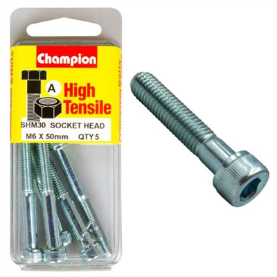 Champion Socket HD Set Screw M6 x 50 (A) - GR12.9