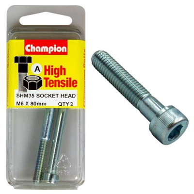 Champion Socket HD Set Screw M6 x 80 (A) - GR12.9