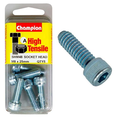 Champion Socket HD Set Screw M8 x 25 (A) - GR12.9