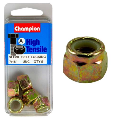 Champion Nyloc Nut UNC 7/16in (A) - GR5