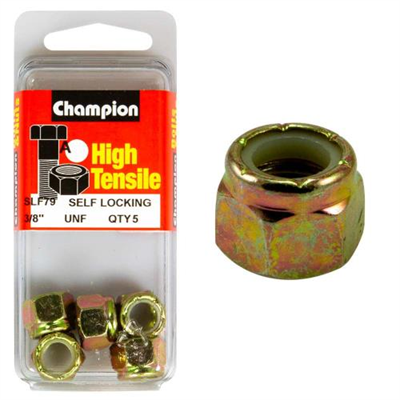 Champion Nyloc Nut UNF 3/8in (A) - GR5