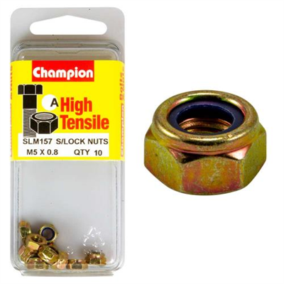 Champion Nyloc Nut M5 x 0.8 (A) - GR8.8