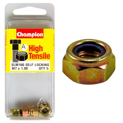 Champion Nyloc Nut M7 x 1.00 (A) - GR8.8