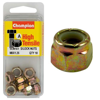 Champion Nyloc Nut M8 x 1.25 (A) - GR8.8