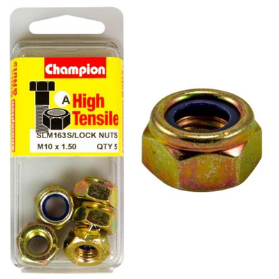 Champion Nyloc Nut M10 x 1.50 (A) - GR8.8