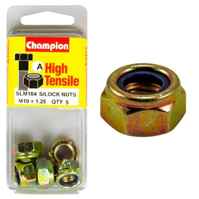 Champion Nyloc Nut M10 x 1.25 (A) - GR8.8