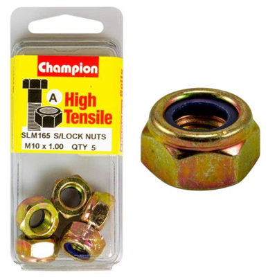 Champion Nyloc Nut M10 x 1.00 (A) - GR8.8