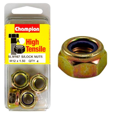Champion Nyloc Nut M12 x 1.5 (A) - GR8.8