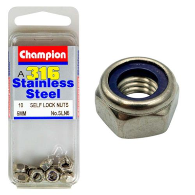 Champion 316/A4 M5 Self Locking Nut (C)
