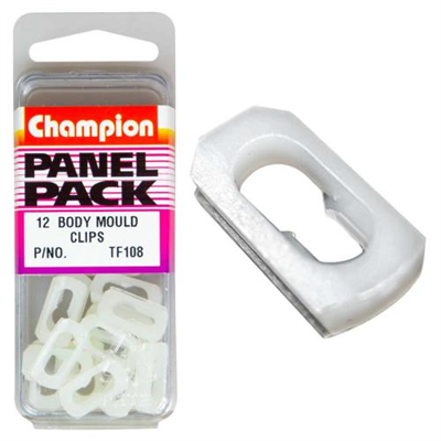 Champion Body Mould Clip White 12pk