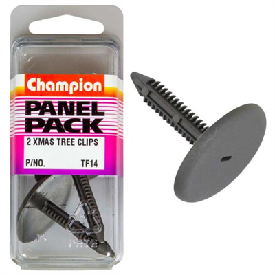 Champion Xmas Tree Clip Grey 34.8mm HD x 36mm -2pk