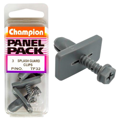 Champion Splash Guard Clip 26mm x 14mm -3pk