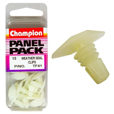 Champion Universal Weather Seal Clip White -15pk