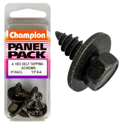 Champion 14G x 3/4in Hex S/Tap Set Screw -4pk