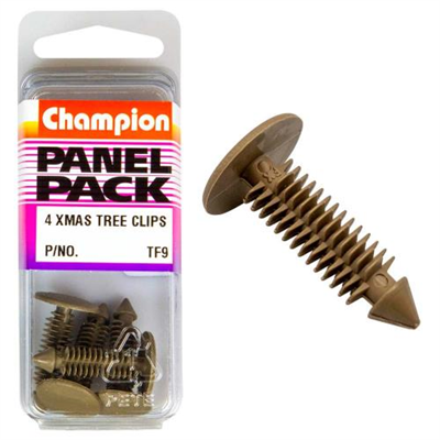 Champion Xmas Tree Clip Beige 16mm HD x 22mm -4pk