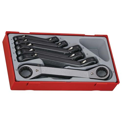 Teng 6pc Dbl Ring Rat MM Offset Span Set - TC-Tray