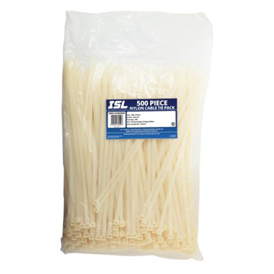 ISL 380 x 7.6mm Nylon Cable Tie - Nat. - 500pk