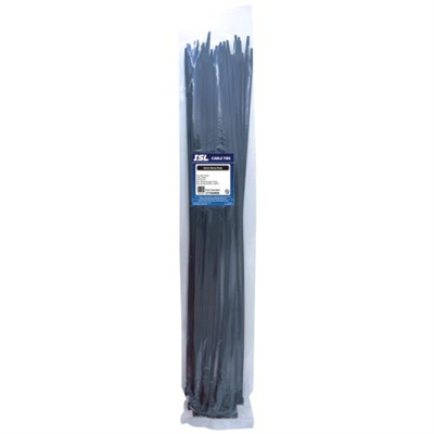 ISL 760 x 9.0mm UV Nylon Cable Tie - Blk. - 50pk