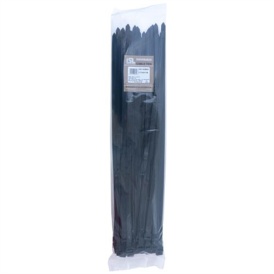 ISL 580 x 12.7mm UV Nylon Cable Tie - Blk. - 50pk