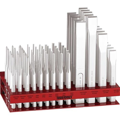 Teng 65pc Punch & Chisel Display W/Stock