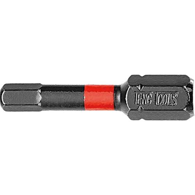 Teng 1pc 1/4in Hex 5mm Impact Screwdriver Bit 30mm