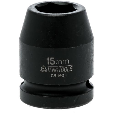 Teng 1/2in Dr. Impact Socket 15mm DIN