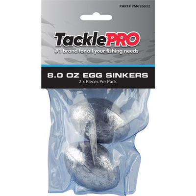 TacklePro Egg Sinker 8.0oz - 2pc