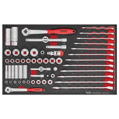 Teng 57pc Spanner And Socket Set FOAM3
