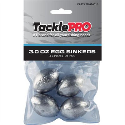 TacklePro Egg Sinker 3.0oz - 4pc