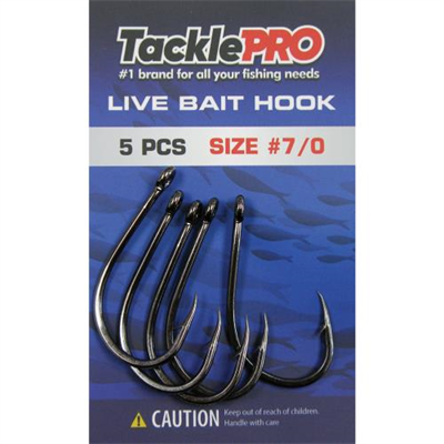 TacklePro Live Bait Hook #7/0 - 5pc