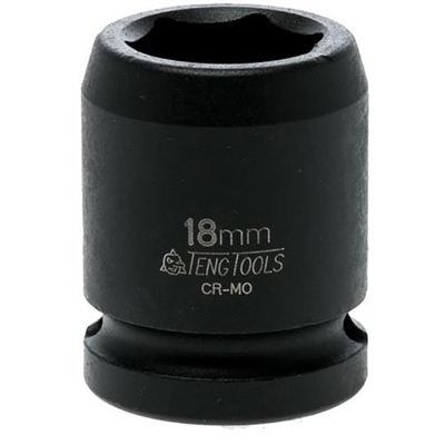 Teng 1/2in Dr. Impact Socket 18mm DIN