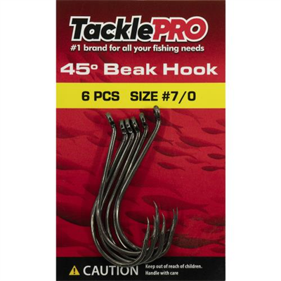 TacklePro 45deg. Beak Hook #7/0 - 6pc