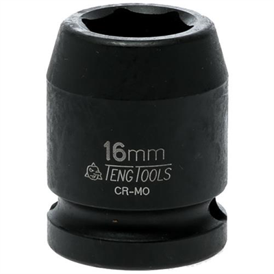 Teng 1/2in Dr. Impact Socket 16mm DIN