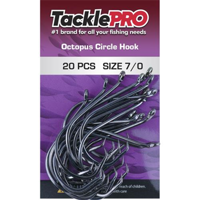 TacklePro Octopus Circle Hook 7/0 - 20pc