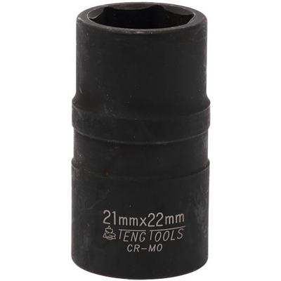 Teng 1/2in Dr. Impact Socket 21 x 22mm