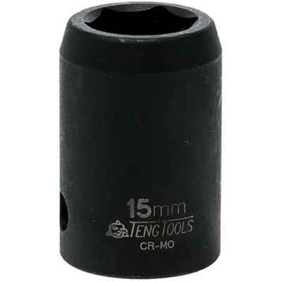 Teng 1/2in Dr. Impact Socket 15mm ANSI