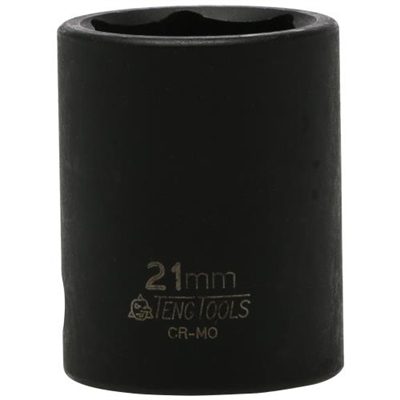 Teng 1/2in Dr. Impact Socket 21mm ANSI