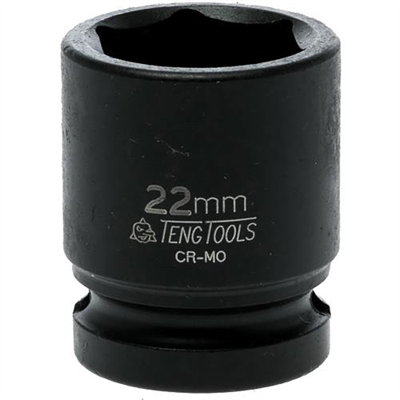 Teng 1/2in Dr. Impact Socket 22mm DIN