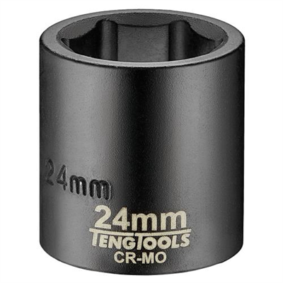 Teng 1/2in Dr. Impact Socket 24mm ANSI