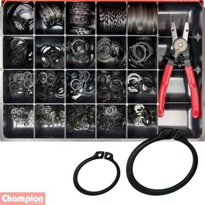 Champion Master Kit 926pc Metric External Circlip Assortment