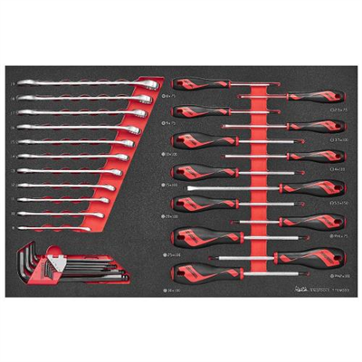 Teng 33pc Screwdriver-Spanner & Hex Key Set (EVA)