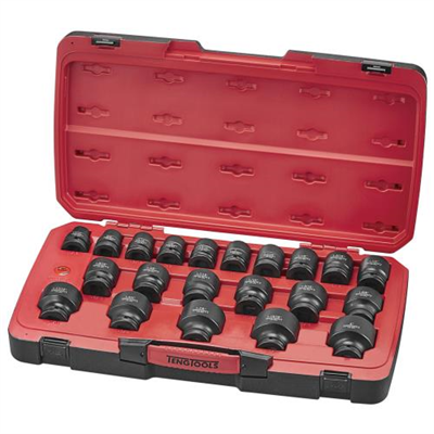 Teng 23pc 3/4in Dr. AF Reg. Impact Socket Set 6-Pnt